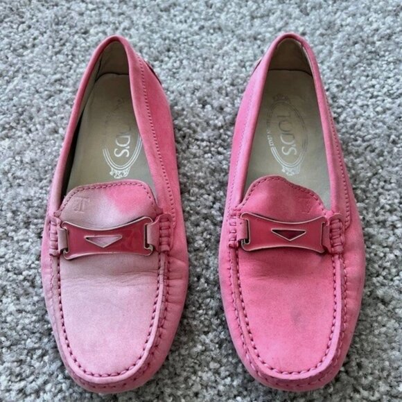 Tod's Women's Pink Leather Loafers - Size 36 (US 6) - Picture 2 of 7